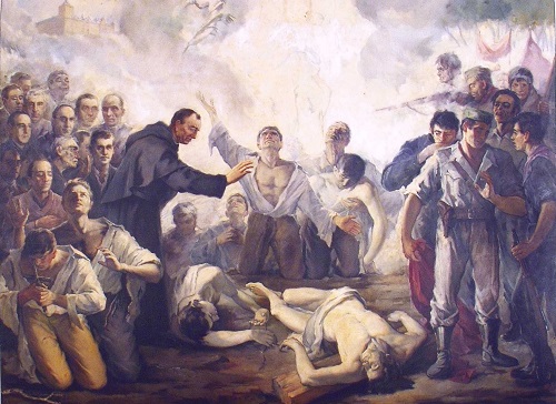 Mártires agustinos del Escorial (1936), de los que 27 eran del colegio y el Padre Avelino, cabecera de la lista de beatificados, fue director del colegio.